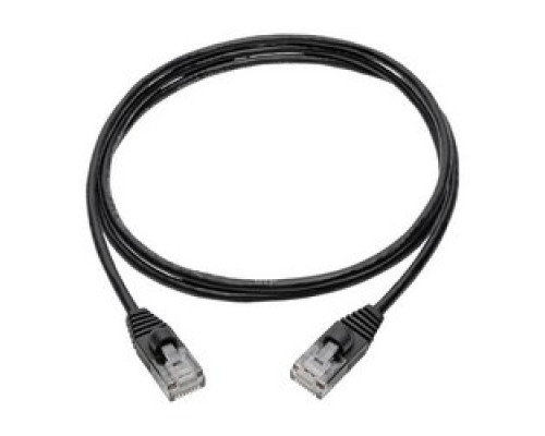 TRIPP LITE N261-S04-BK        Cat6a Gigabit Snagless Molded Slim UTP Network Patch Cable RJ45 M/M , Black, 4 ft.