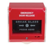 LOCKNETICS  EGB-100-R               Resettable non-glass emergency breaks, Red