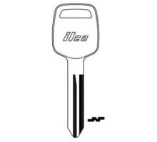 KABA ILCO CORP  DA35 NP A07  X238              Vehicle Key Blank, Brass, Nickel Plated, 7 Price Group, For Nissan