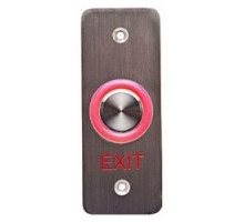 DYNALOCK CORP  6620E-US32D               Electric Pushbutton Switch, Narrow, Piezo REX, Halo Lighted, Heavy Duty, 10 to 24 Volt DC, With Exit Faceplate