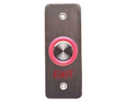 DYNALOCK CORP  6620E-US32D               Electric Pushbutton Switch, Narrow, Piezo REX, Halo Lighted, Heavy Duty, 10 to 24 Volt DC, With Exit Faceplate