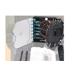 CORNING CCH-CS12-E4-P00QE        CCH Pigtailed Splice Cassette 12 F, LC Duplex, aqua, 50 um Multimode OM4
