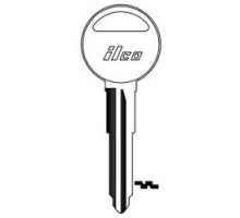 KABA ILCO CORP  MZ17 NP A06  AF01207002              Vehicle Key Blank, Brass, Nickel Plated, 6 Price Group, For Mazda