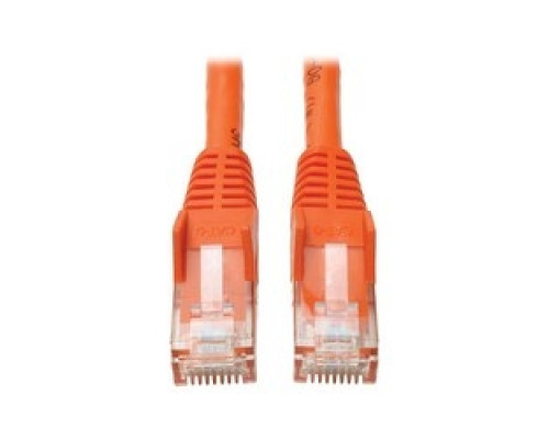 TRIPP LITE N201-035-OR        Premium Cat6 Gigabit Snagless Molded UTP Patch Cable, 24 AWG, 550 MHz/1 Gbps RJ45 M/M , Orange, 35 ft.