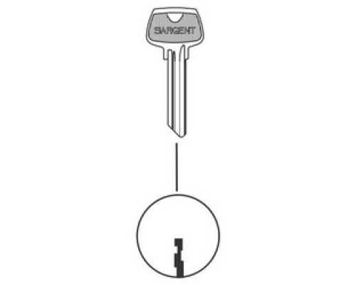 SARGENT  6275LA               Cylinder Lock Key Blank, 6-Pin, LA Keyway
