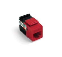 LEVITON  5G108-RC5               GigaMax 5e QuickPort Connector, UTP Category 5e, 110 Style Termination, Universal Wiring, Crimson
