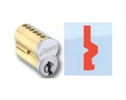 ARROW LOCK  100CRP-UCX-CB 26D               Pointe SFIC Key Cylinder, 6-Pin Uncombinated, CB Keyway, Satin Chromium Plated, Without Logo