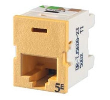 ORTRONICS  TJ5E00-23               Clarity 5E TracJack, T568A/B, 180 degree, lt orange