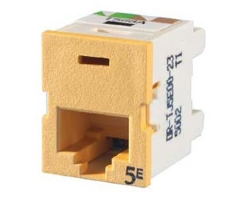 ORTRONICS  TJ5E00-23               Clarity 5E TracJack, T568A/B, 180 degree, lt orange