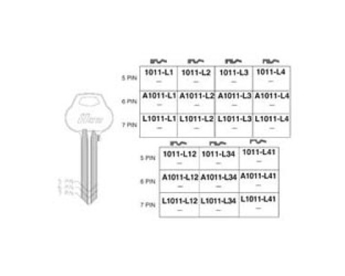 KABA ILCO CORP  A1011-L4-HNBL-DND A06               A1011-L4-HNBL-DND A06     CORBIN 6-PIN,DO NOT DUPLICATE BRASS
