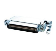 AMPHENOL RF 157-72500-3        TELCO 50 P MALE IDC CONTACT C/W LOW-PROFILE STEEL HOOD 90DEG CABLE EXIT