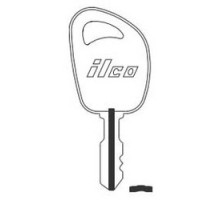 KABA ILCO CORP  D1098JD NP A04               Vehicle Key Blank, Brass, Nickel Plated, 4 Price Group, For John Deere