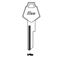 KABA ILCO CORP  P1770U NP A04  Y152              Vehicle Key Blank, Primary, Brass, Nickel Plated, 4 Price Group, For Chrysler