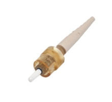 CORNING 95-000-51        Unicam High-performance Connector, ST Compatible, 62.5 µm Multimode OM1 , Ceramic Ferrule, Logo, Single Pack, Amber Housing, Beige Boot