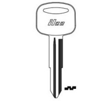 KABA ILCO CORP  HY6 NP A06  AF01414002              Vehicle Key Blank, Brass, Nickel Plated, 6 Price Group, For Hyundai