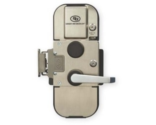 SARGENT AND GREENLEAF INC  2890-410               Pedestrian Door Preassembled Lock, Type 1, Lever Exit, Rim Cylinder Access Control Integration, #2 Strike, For Office