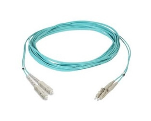COMMSCOPE  6536967-3               Fiber Optic Patch Cord, LC To SC, 1.8 mm Duplex, OM3, 3 M, Aqua