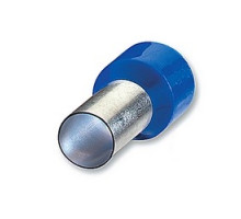 THOMAS & BETTS  F2053               Polypropylene-Insulated Ferrule, Total Length 1.417 in/36mm, Pin Length 0.787 in/20mm, Pin Diameter 0.413 in/10.5mm, Base Diameter 0.591 in/15.0mm, Wire Range 1/0 AWG/50.00mm2, Blue, Copper, Tin Plated