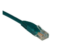 TRIPP LITE N001-007-GN        Cat5e 350MHz Snagless Molded Patch Cable RJ45 M/M - Green, 7-ft.