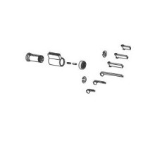KABA ILCO CORP 3400-26D-1099-D        Lock Cylinder Kit, Peaks, Universal, Uncombinated, 99, Key-In-Knob, D Keyway, Satin Chrome Plated, Includes 3 Fixed and 3 Lost Motion Tailpiece, For Arrow/Kaba/Schlage