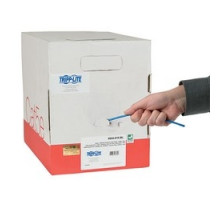 TRIPP LITE  N024-01K-BL               Cat5e 350 MHz Bulk Solid-Core Plenum-Rated PVC Cable, Blue, 1000 ft.