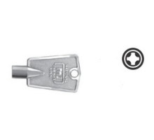 NATIONAL CABINET LOCK  D8590               Freezer Lock Key Wrench, Cross Shape, Die-Cast