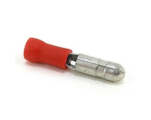 THOMAS & BETTS  TV18-4MB-L               Insulated Vinyl Male Bullet Disconnects for Wire Range 22-16, Red