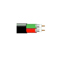 BELDEN BAV  1694D 0101000               Coax - Dual RG-6/U Type Precision Low Loss Serial Digital Video coax 2 18 AWG PE SH PVC FRPVC PARA PVC Black