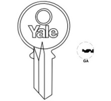 ASSA ABLOY ACCENTRA  RN117GA               Lock Key Blank, 7-Pin, Standard Bow, Single Section, GA Keyway, 0.51