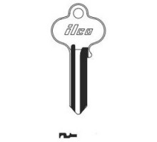 KABA ILCO CORP  1022 NP A02  AL4574401B              Cylinder Lock Key Blank, 5-Pin, Brass, Nickel Plated, 2 Price Group, For Segal