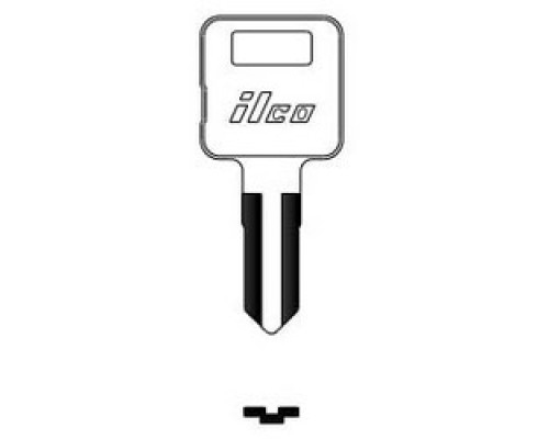 KABA ILCO CORP  1524 NP A15  AA01204002              Vehicle Key Blank, Brass, Nickel Plated, 15 Price Group, For Grumman, Post Office