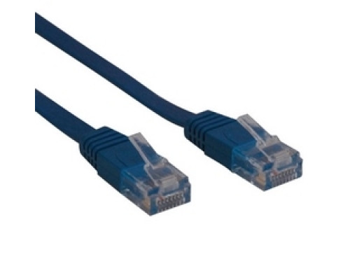 TRIPP LITE N201-025-BL-FL        Cat6 Gigabit Molded Flat Patch Cable RJ45 M/M - Blue, 25-ft.
