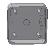 BEA INC  10BOX475SQSM               Pushplate Mounting Box, Square, Surface Mount, 3 and 9 Volt Transmitter Compatibility, 4.75