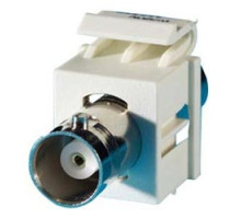 ORTRONICS KSBNC        BNC connector Keystone module, 180 degree exit, F/F, 50 ohm , Fog White