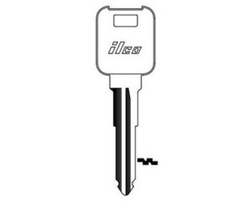 KABA ILCO CORP  MZ19 NP A06  AF01278002              Vehicle Key Blank, Brass, Nickel Plated, 6 Price Group, For Mazda