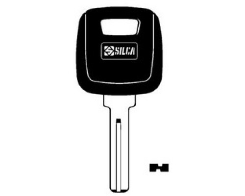 KABA ILCO CORP  NE66-GTS NP A76  AJ00001753              Vehicle Key Blank, Look-Alike Shell, With GTI Transponder, For Volvo