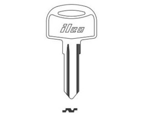 KABA ILCO CORP  1679 NP A06  AA00019742              Vehicle Key Blank, Brass, Nickel Plated, 6 Price Group, For Cole Hersee