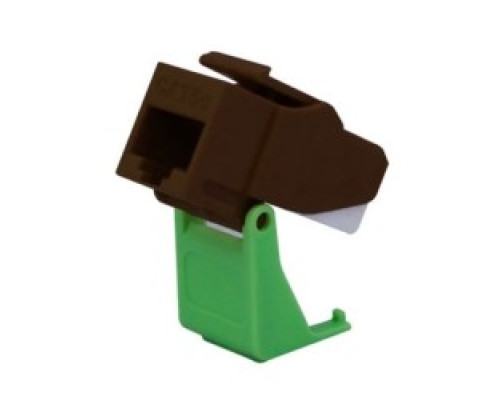 ON-Q/LEGRAND  WP3550BR               Keystone Insert, Snap and Go, Cat 5E, 4-Pair, 26 to 22 AWG Unshielded Twisted Pair Cable, T568A/B Wiring, ABS Plastic, Brown