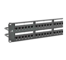 HUBBELL PREMISE WIRING  HP624               Patch Panel, Cat 6A, 24-Port, 1U, T568A/B Universal Wiring, 1.75