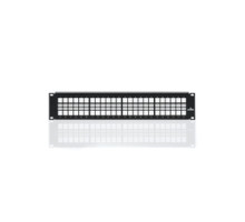LEVITON  49255-H48               QuickPort Patch Panel, 48-Port, 2RU, Includes Cable Management Bar