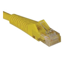 TRIPP LITE N201-015-YW        Cat6 Gigabit Snagless Molded Patch Cable RJ45 M/M - Yellow, 15-ft.