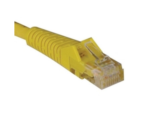 TRIPP LITE N001-007-YW        Cat5e 350MHz Snagless Molded Patch Cable RJ45 M/M - Yellow, 7-ft.