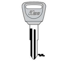 KABA ILCO CORP  HD96-P NP A10  AJ01197022              Vehicle Key Blank, Plastic Head, Brass, Nickel Plated, 10 Price Group, For Acura