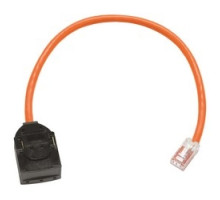 COMMSCOPE SYSTIMAX SOLUTIONS  CPC5312-06F015  CPC5312-06F015              Patch Cord, Hybrid, 24 AWG, 4 Pair, Stranded, Visipatch to RJ45 Modular Plug, Category 6, 15 FT, Orange Jacket