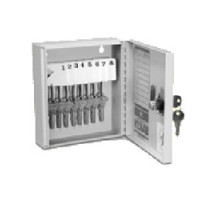 HPC INC  H-KEKAB-8               Key Cabinet, 8 Key, 5 Wafer Cam Lock, White Plastic Single-Tag, 5.75