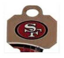 KABA ILCO CORP  KW1-NFL-49ERS A46               Decorative Key Blank, NFL Team Key, Kwikset/Titan, 49ERS Logo, KW1 Keyway, 46 Price Group