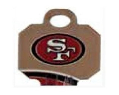 KABA ILCO CORP  KW1-NFL-49ERS A46               Decorative Key Blank, NFL Team Key, Kwikset/Titan, 49ERS Logo, KW1 Keyway, 46 Price Group