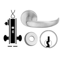 SCHLAGE ALLEGION BRAND  L9092PEU-RX 17A 626 C 12/24VDC        Door Mortise Lock, Keyed, Electrically Unlocking, C Keyway, 12/24 Volt DC, 3