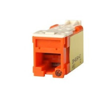 ORTRONICS  HDJ6A-43               HD JACK,CAT6A,CLARITY,T568A/B 8POS,ORANGE, 180DEG