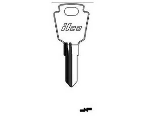 KABA ILCO CORP  L4RM NP A19               Cylinder Lock Key Blank, Steel, Nickel Plated, 19 Price Group, For LAS